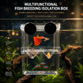Multifunctional Clear Aquarium Fish Breeding Isolation Box for Guppies
