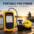Portable Sonar Fish Finder with Fish Alarm – 100m Depth Echo Sounder for Lake, Sea & Boat Fishing